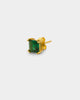 NXS Square Cut Earring Gold/Green