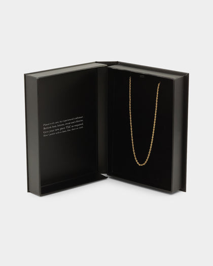 NXS 2mm Rope Necklace Gold