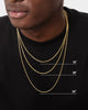 NXS 2mm Rope Necklace Gold