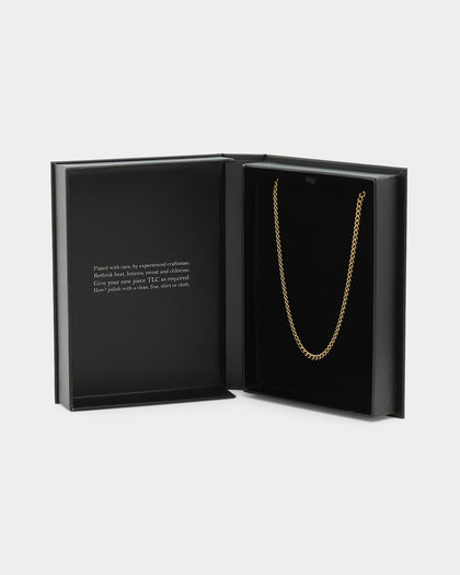 NXS 3mm Micro Cuban Chain Gold