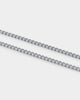 NXS 3mm Micro Cuban Chain White Gold