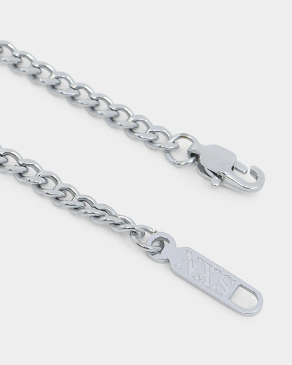 NXS 3mm Micro Cuban Chain White Gold