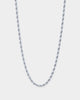 NXS 4mm Rope Chain White Gold