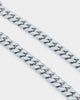 NXS 10mm Cuban Chain White Gold