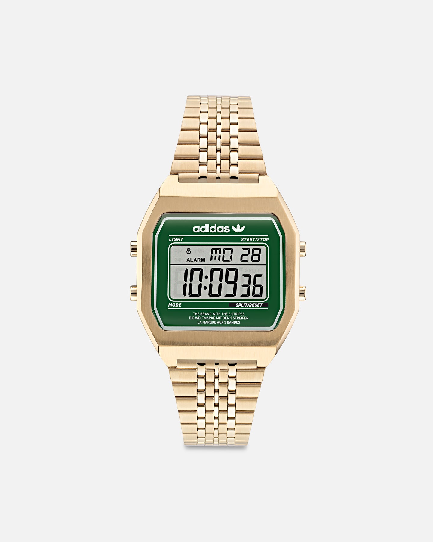 【箱付き美品】adidas アディダス デジタル腕時計 ゴールド×グリーン adidas Originals 【正規販売店】[レビュー特典あり]アディダス 腕時計