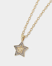Wild for the Weekend pop punk star pendant necklace Gold