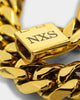 NXS 10mm Cuban Link Bracelet Gold