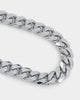 NXS 10mm Cuban Link Bracelet White Gold