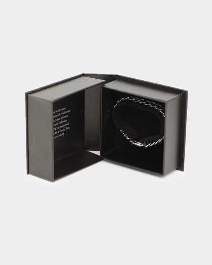 NXS 10mm Cuban Link Bracelet White Gold