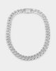 NXS 18" 14mm Iced Interlink Chain Iced White Gold