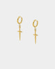 NXS Dagger Earrings Gold