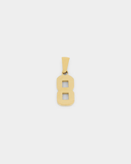 NXS College Number Pendant Gold