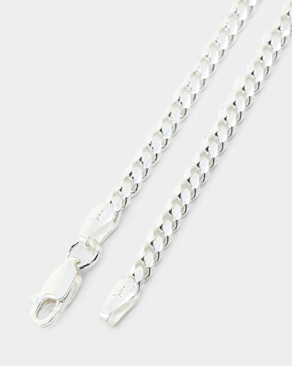 House Of Auric 3mm Cuban Link Bracelet Sterling Silver