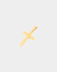 NXS Textured Cross Pendant Gold