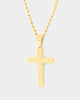 NXS Textured Cross Pendant gold