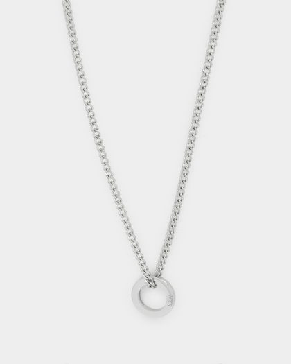 NXS Acta Non Verba Ring Pendant White Gold