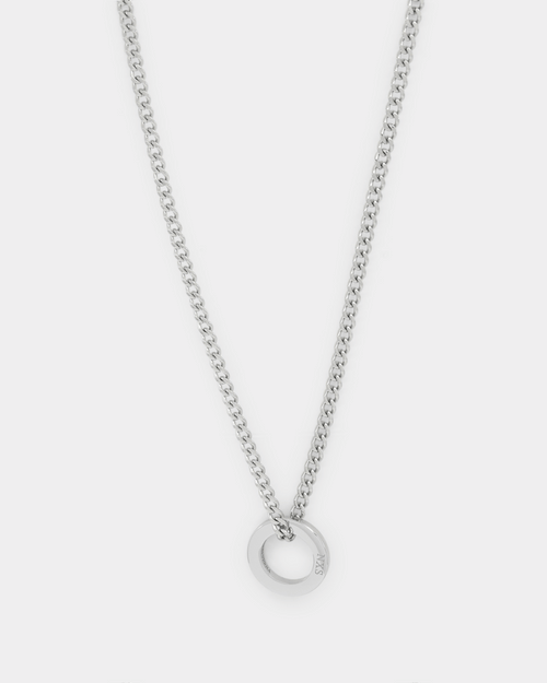 NXS Acta Non Verba Ring Pendant White Gold