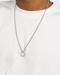 NXS Acta Non Verba Ring Pendant White Gold