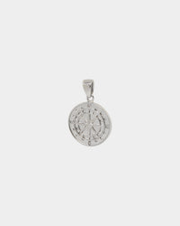 NXS Compass Pendant White Gold