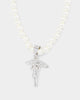 NXS Cupids Pearl Necklace White Gold
