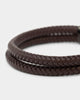 NXS Dyad Leather Bracelet Brown