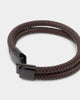 NXS Dyad Leather Bracelet Brown