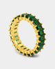 NXS Baguette Ring Gold/Green
