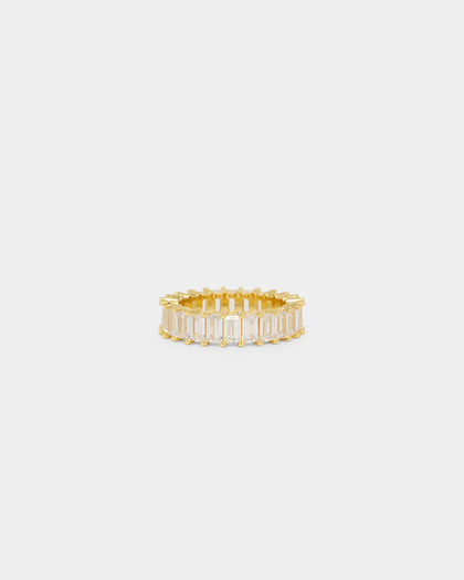 NXS Baguette Ring Iced Gold