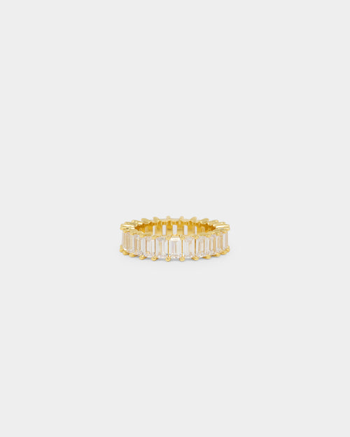 NXS Baguette Ring Iced Gold