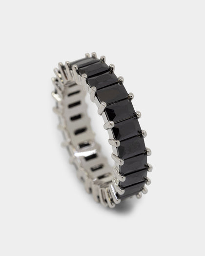 NXS Baguette Ring Iced Black