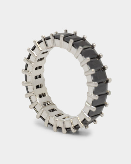 NXS Baguette Ring Iced Black