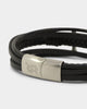Saint Morta Leather Corium Bracelet Black