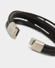Saint Morta Leather Corium Bracelet Black