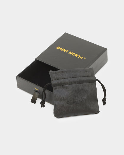 Saint Morta Leather Corium Bracelet Black