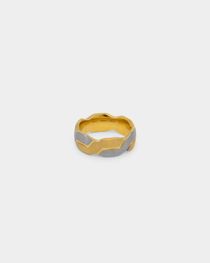 NXS Twisted Tungsten Ring Gold/Tungsten