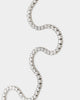 NXS Crusaders Tennis Necklace Iced White Gold