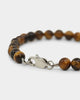 NXS Tiger Eye Bracelet Steel/Brown