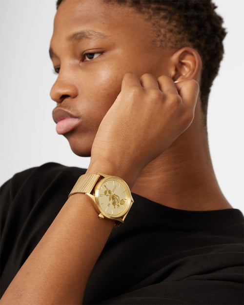 Carre Tourbillion Watch Gold