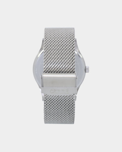 Carre Tourbillion Watch Silver