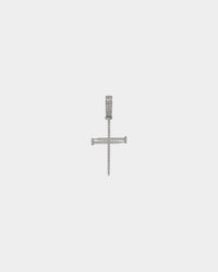 NXS Iced Nail Pendant Iced White Gold
