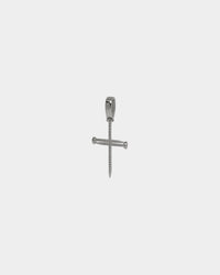 NXS Iced Nail Pendant Iced White Gold