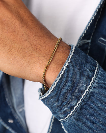 NXS Wheat Bracelet Gold