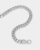 NXS Flat Faced Curb Chain White Gold