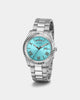 Guess Mainline Connoisseur Watch Silver/Aqua Blue