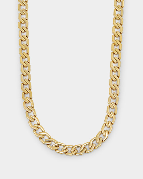 NXS Hex Cut Curb Chain Gold