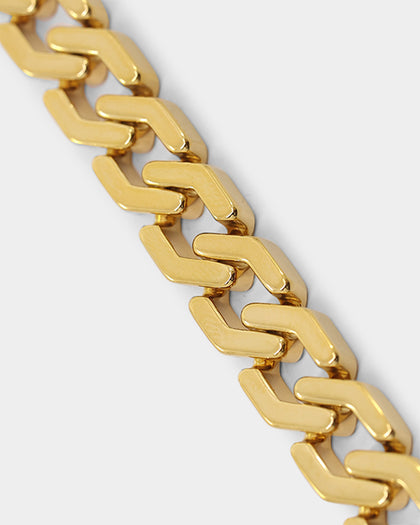 NXS Hex Cut Curb Chain Gold