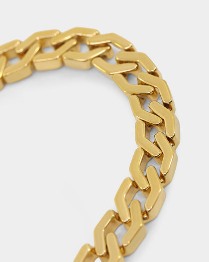 NXS Hex Cut Curb Chain Gold