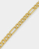 NXS Sharp Cut Figaro Chain Gold
