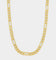 NXS Sharp Cut Figaro Chain Gold