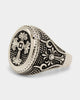 NXS Heirloom Cross Ring White Gold